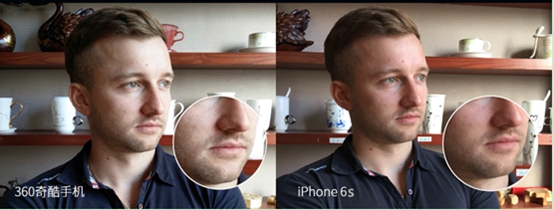 360奇酷手機旗艦版與iPhone6s室外人像對比
