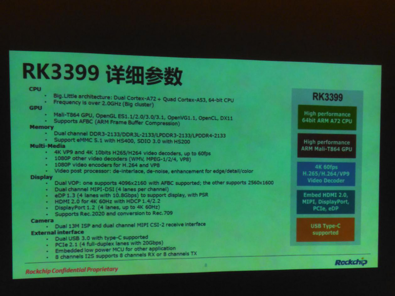 劍指高端  瑞芯微發(fā)布全能型芯片RK3399