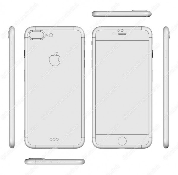 iPhone 7/7 Plus設(shè)計(jì)圖泄露