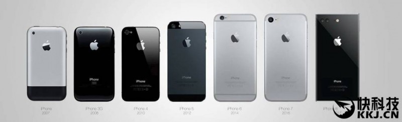 最酷的iPhone 8設(shè)計(jì):方正造型 OLED無邊框