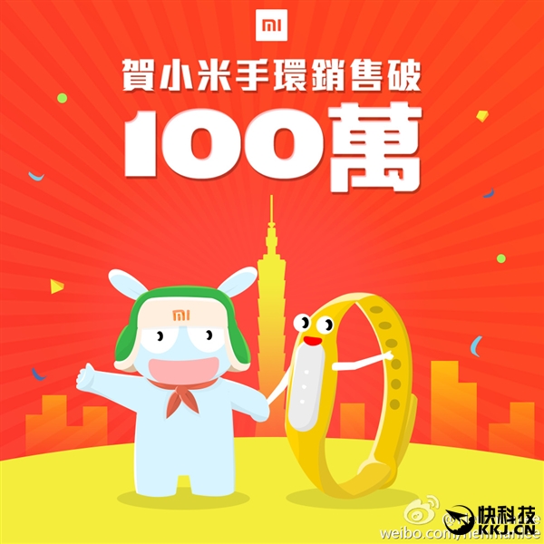 小米手環(huán)臺灣賣出100萬條=178座101大廈