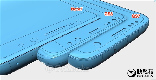Galaxy S8工程圖曝光:攝像頭僅凸起0.2毫米
