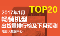 2017年1月top20暢銷手機出貨量排行榜：魅藍note 5挺進前五！
