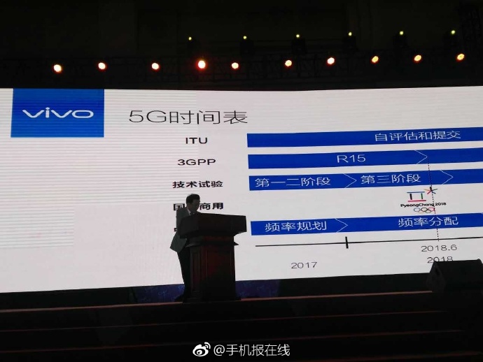 Vivo沈煒：2018年推出5G樣機(jī) 2021年規(guī)模上量