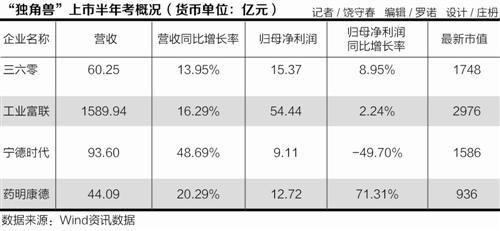 “獨(dú)角獸”業(yè)績半年考 工業(yè)富聯(lián)與三六零市值大縮水