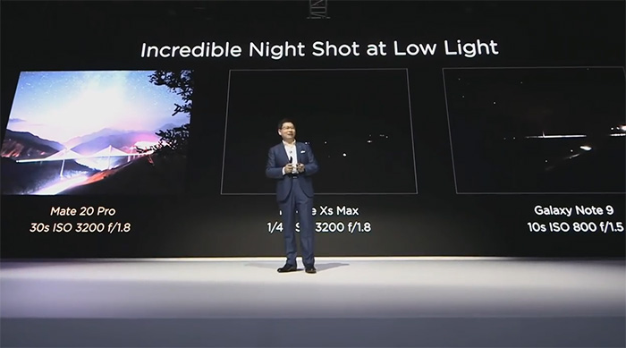 三星回懟華為Mate 20發(fā)布會(huì)嘲諷：Note 9夜景不差、系統(tǒng)也不卡