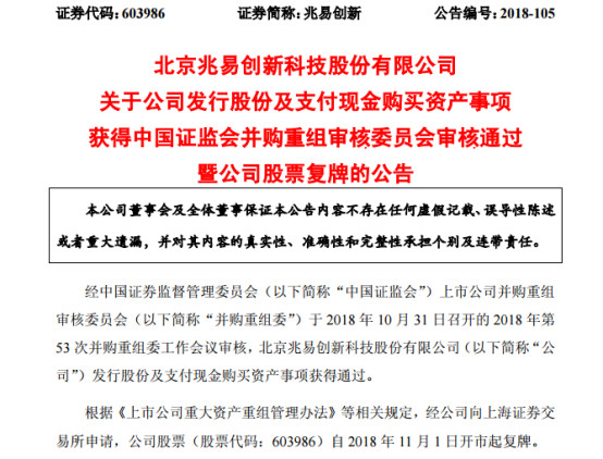 兆易創(chuàng)新17億并購思立微獲通過 交易完成后雙方或?qū)崿F(xiàn)雙贏