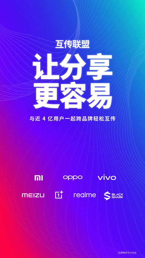 覆蓋7大手機(jī)品牌近4億安卓用戶，“互傳聯(lián)盟”讓分享更容易